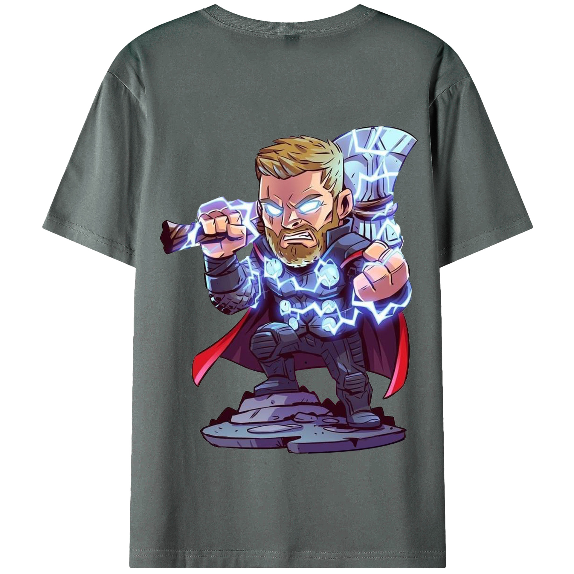 （画像用） アベンジャーズ The Avengers 綿100％半袖Tシャツ（背面プリント）